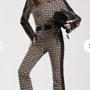 Houndstooth snowsuit